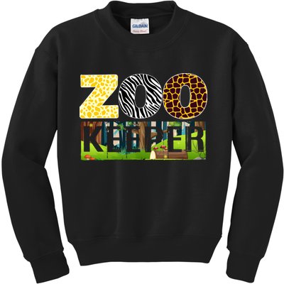 Zoo Life Of Zookeeper Accessories Kids Sweatshirt