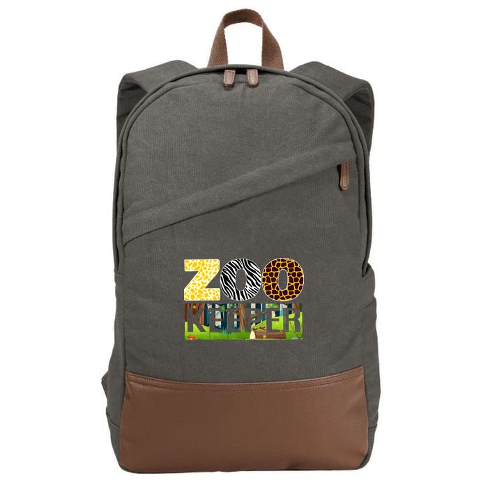 Zoo Life Of Zookeeper Accessories Cotton Canvas Backpack