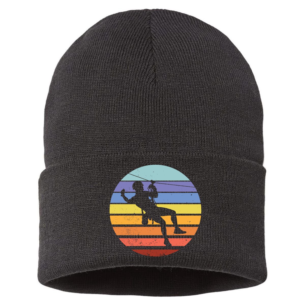 Zip Line Retro Sustainable Knit Beanie