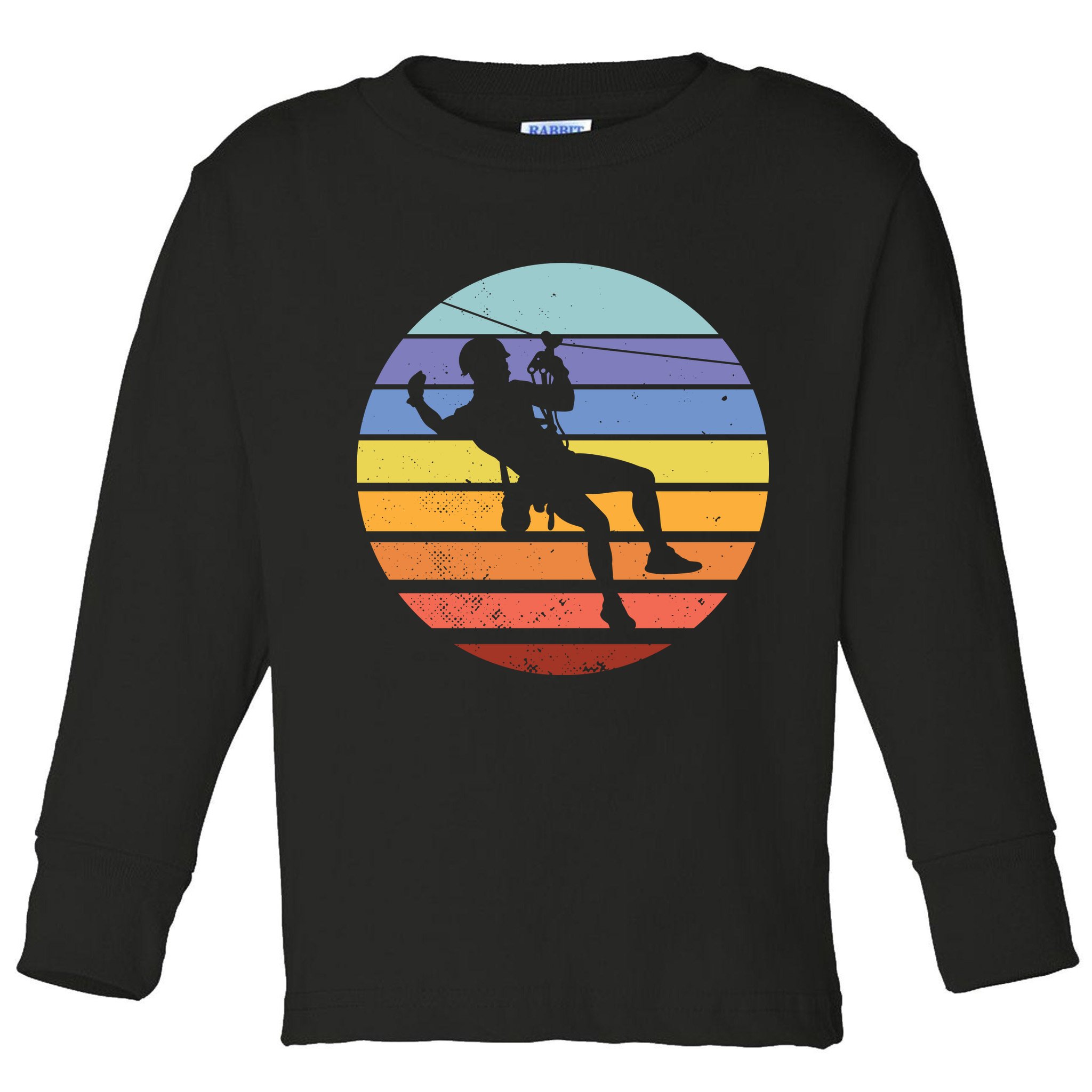 Zip Line Retro Toddler Long Sleeve Shirt