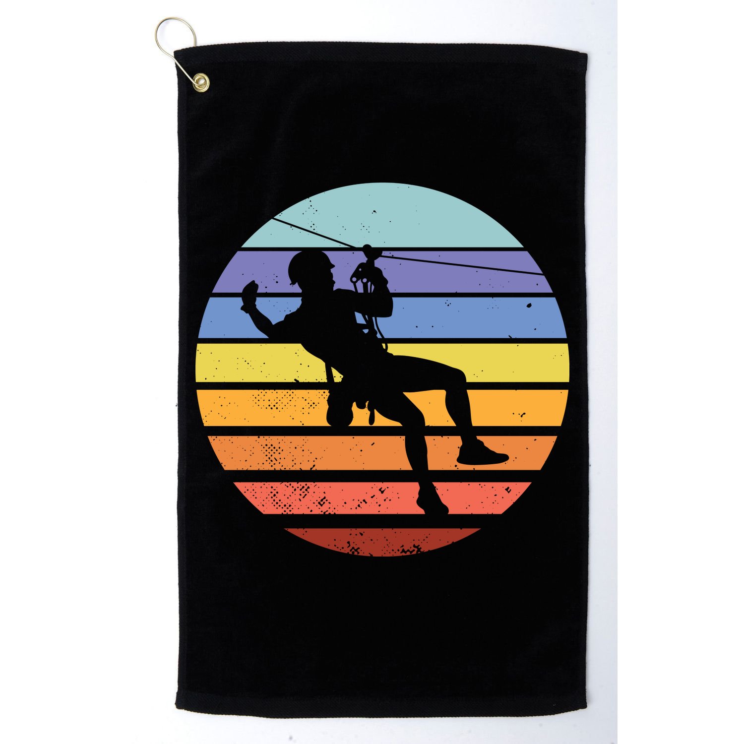 Zip Line Retro Golf Towel