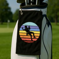 Zip Line Retro Golf Towel
