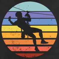 Zip Line Retro Golf Towel