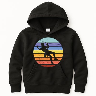 Zip Line Retro Kids Hoodie