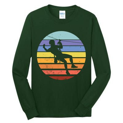 Zip Line Retro Tall Long Sleeve T-Shirt