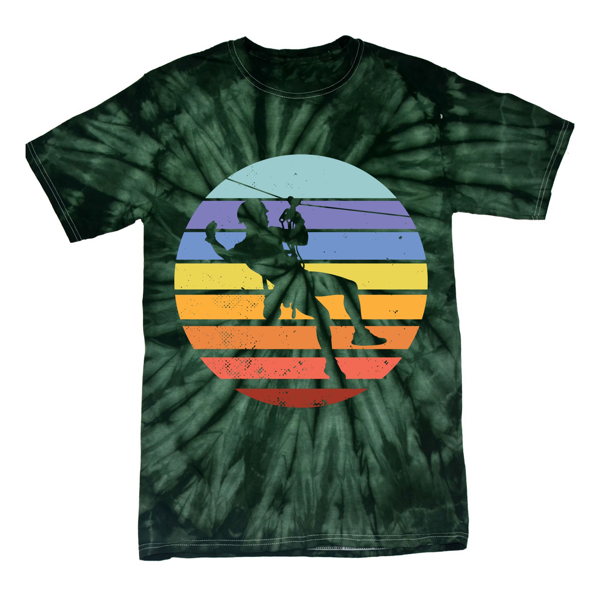 Zip Line Retro Tie-Dye T-Shirt