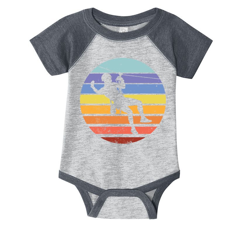 Zip Line Retro Infant Baby Jersey Bodysuit