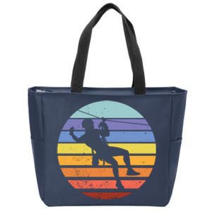 Zip Line Retro Zip Tote Bag