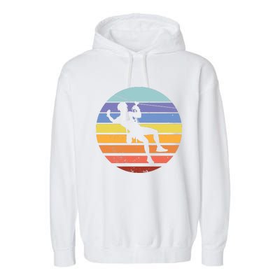 Zip Line Retro Garment-Dyed Fleece Hoodie