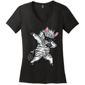 Zebra Lover Shirts, Funny Zebra Tees, Zebra Gifts, Zebra Women's V-Neck T-Shirt