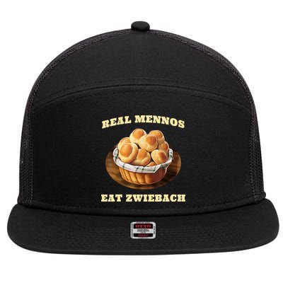Zwiebach Mennonite Bun Roll Bread Baking Zwieback 7 Panel Mesh Trucker Snapback Hat