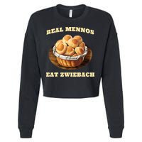 Zwiebach Mennonite Bun Roll Bread Baking Zwieback Cropped Pullover Crew