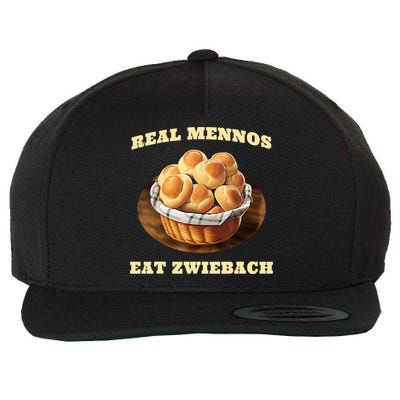 Zwiebach Mennonite Bun Roll Bread Baking Zwieback Wool Snapback Cap