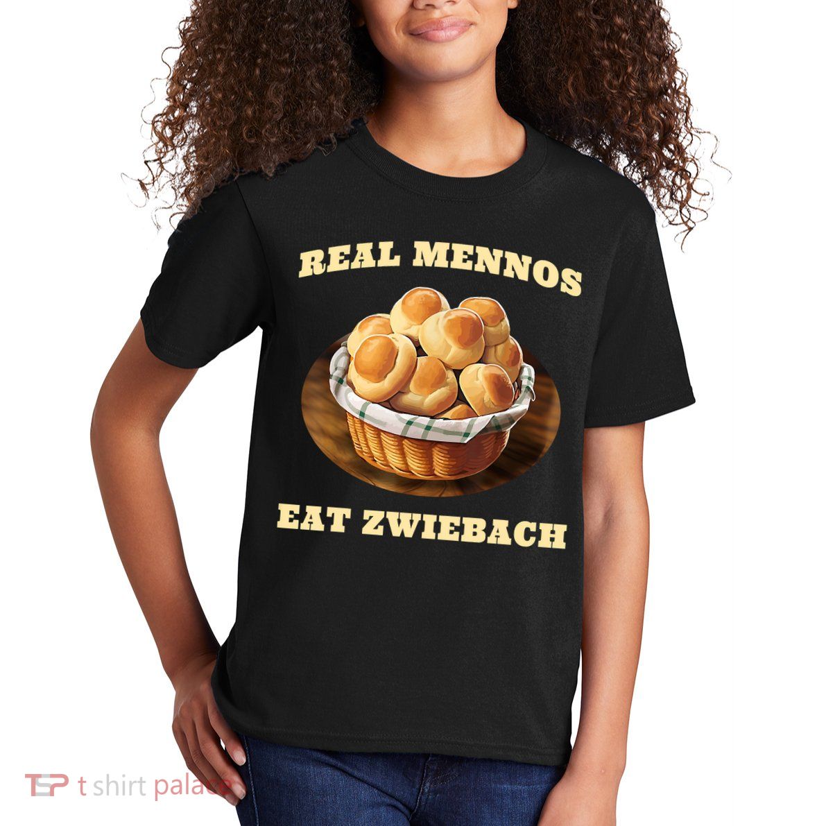 Zwiebach Mennonite Bun Roll Bread Baking Zwieback Kids T-Shirt
