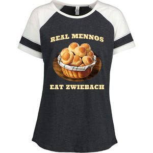 Zwiebach Mennonite Bun Roll Bread Baking Zwieback Enza Ladies Jersey Colorblock Tee