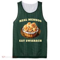 Zwiebach Mennonite Bun Roll Bread Baking Zwieback Mesh Reversible Basketball Jersey Tank