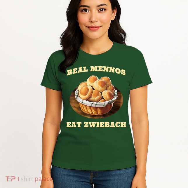 Zwiebach Mennonite Bun Roll Bread Baking Zwieback Womens T-Shirt