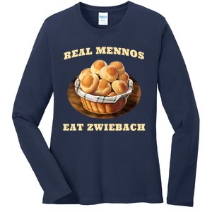 Zwiebach Mennonite Bun Roll Bread Baking Zwieback Ladies Long Sleeve Shirt