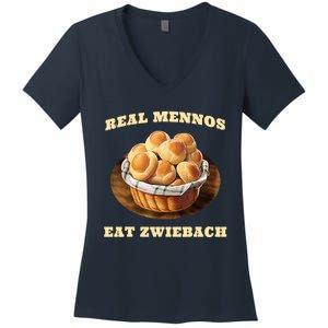 Zwiebach Mennonite Bun Roll Bread Baking Zwieback Women's V-Neck T-Shirt