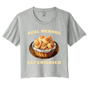 Zwiebach Mennonite Bun Roll Bread Baking Zwieback Women's Crop Top Tee