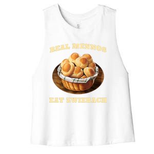 Zwiebach Mennonite Bun Roll Bread Baking Zwieback Women's Racerback Cropped Tank