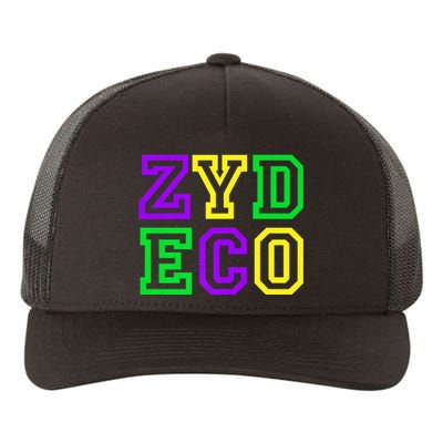 Zydeco Music Forever Festivals with Mardi Gras Fat Tuesday Premium Yupoong Adult 5-Panel Trucker Hat