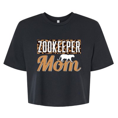 Zookeeper Mom Gift Bella+Canvas Jersey Crop Tee