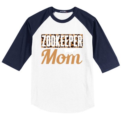 Zookeeper Mom Gift Baseball Sleeve Shirt