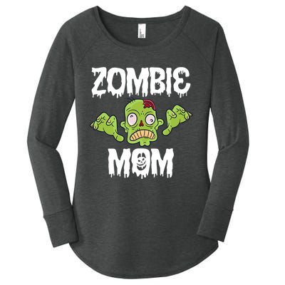 Zombie Mom Mother Matching Family Halloween Women's Perfect Tri Tunic Long Sleeve Shirt