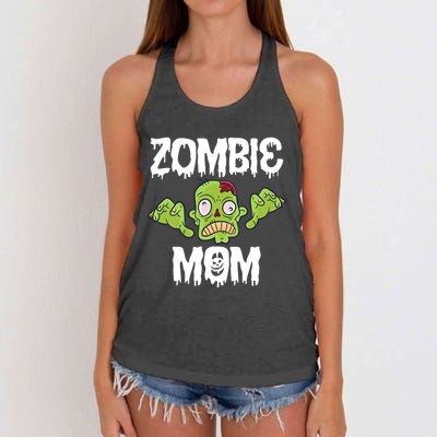 Zombie Mom Mother Matching Family Halloween Women's Knotted Racerback Tank