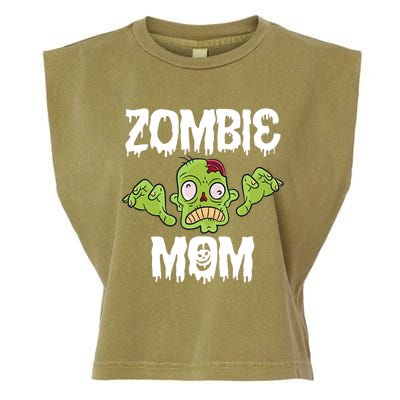 Zombie Mom Mother Matching Family Halloween Garment-Dyed Women's Muscle Tee