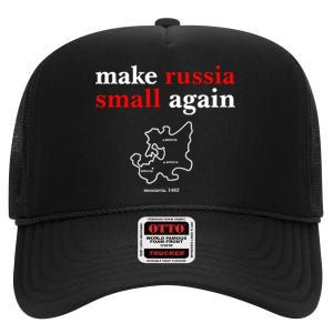 Zelensky Make Russia Small Again High Crown Mesh Back Trucker Hat