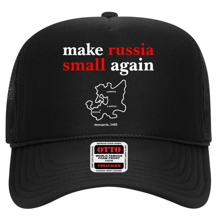 Zelensky Make Russia Small Again High Crown Mesh Back Trucker Hat