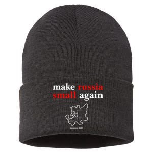 Zelensky Make Russia Small Again Sustainable Knit Beanie