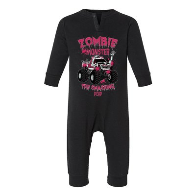 Zombie Monster Truck The Smashing Dead Infant Fleece One Piece