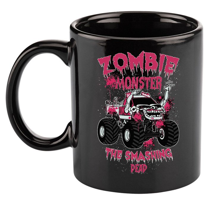 Zombie Monster Truck The Smashing Dead 11oz C Handle Ceramic Mug