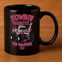 Zombie Monster Truck The Smashing Dead 11oz C Handle Ceramic Mug
