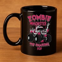 Zombie Monster Truck The Smashing Dead 11oz C Handle Ceramic Mug