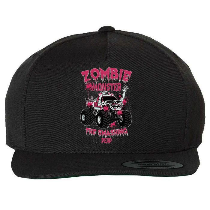 Zombie Monster Truck The Smashing Dead Wool Snapback Cap