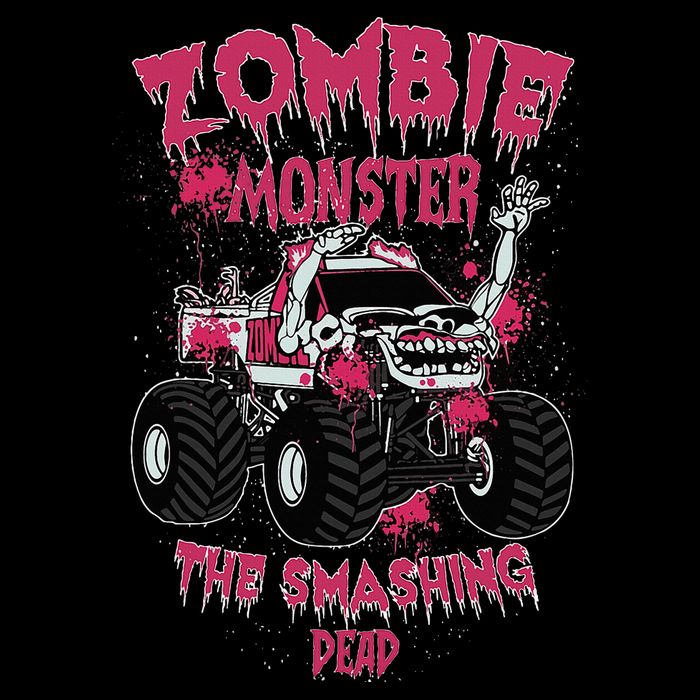 Zombie Monster Truck The Smashing Dead Wool Snapback Cap