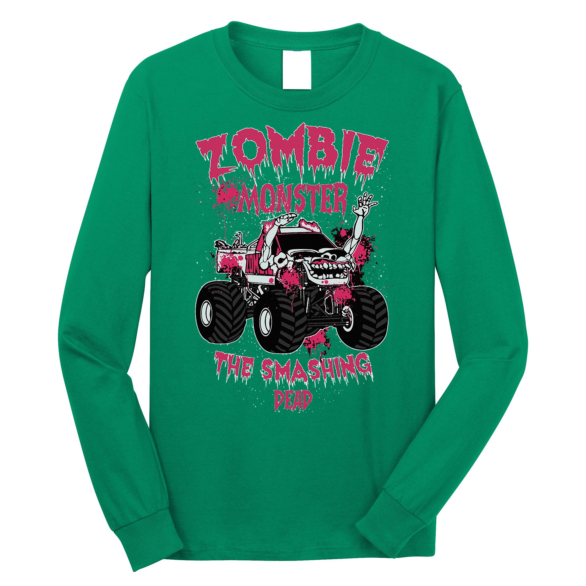 Zombie Monster Truck The Smashing Dead Long Sleeve Shirt