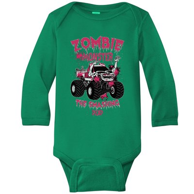 Zombie Monster Truck The Smashing Dead Baby Long Sleeve Bodysuit