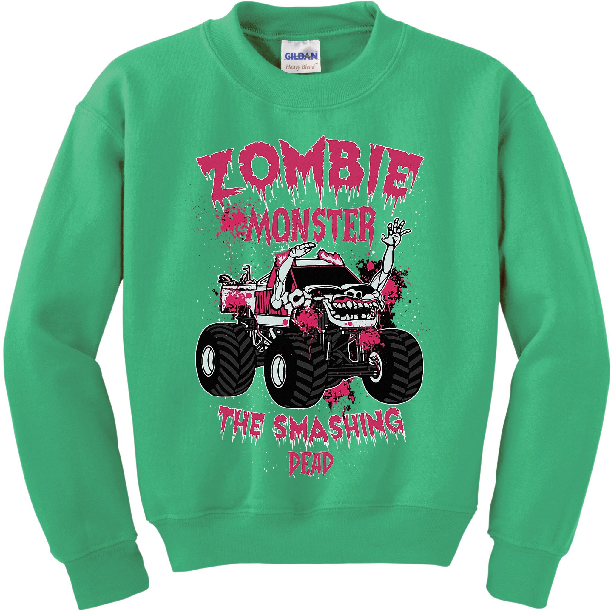 Zombie Monster Truck The Smashing Dead Kids Sweatshirt