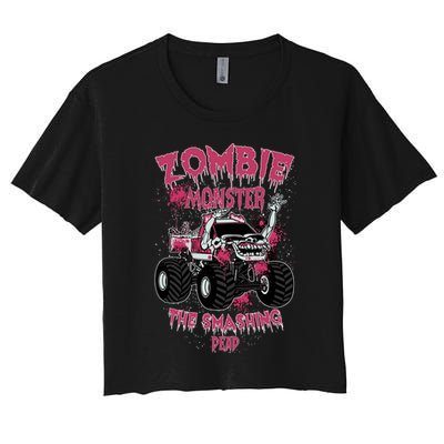 Zombie Monster Truck The Smashing Dead Funny Gift Crop Top
