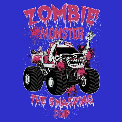 Zombie Monster Truck The Smashing Dead Funny Gift T-Shirt