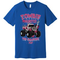 Zombie Monster Truck The Smashing Dead Funny Gift Premium T-Shirt