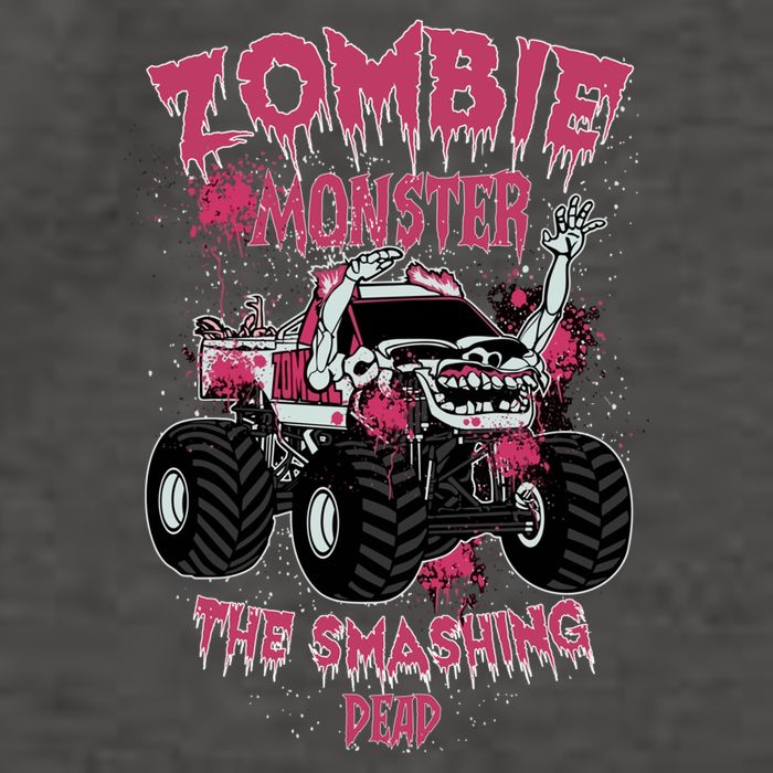 Zombie Monster Truck The Smashing Dead Funny Gift Vector Backpack