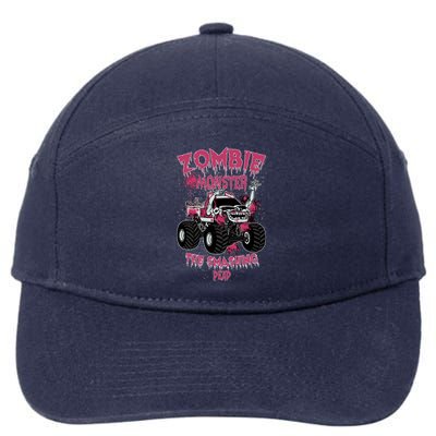 Zombie Monster Truck The Smashing Dead Funny Gift 7-Panel Snapback Hat