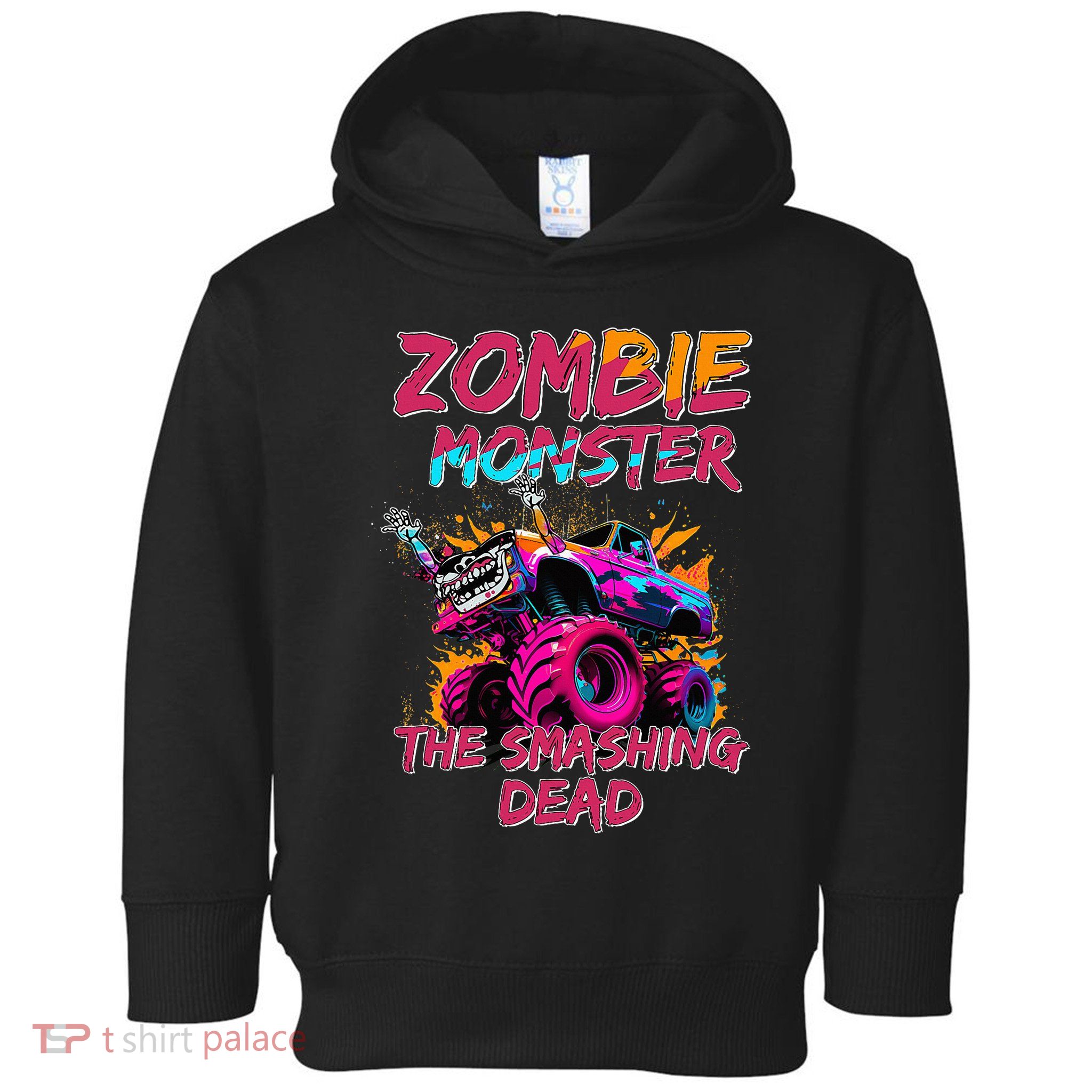 Zombie Monster Truck The Smashing Dead Toddler Hoodie