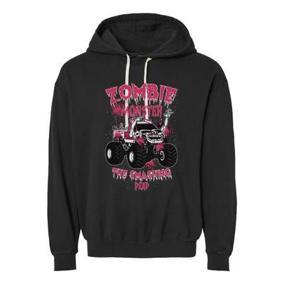 Zombie Monster Truck The Smashing Dead Garment-Dyed Fleece Hoodie